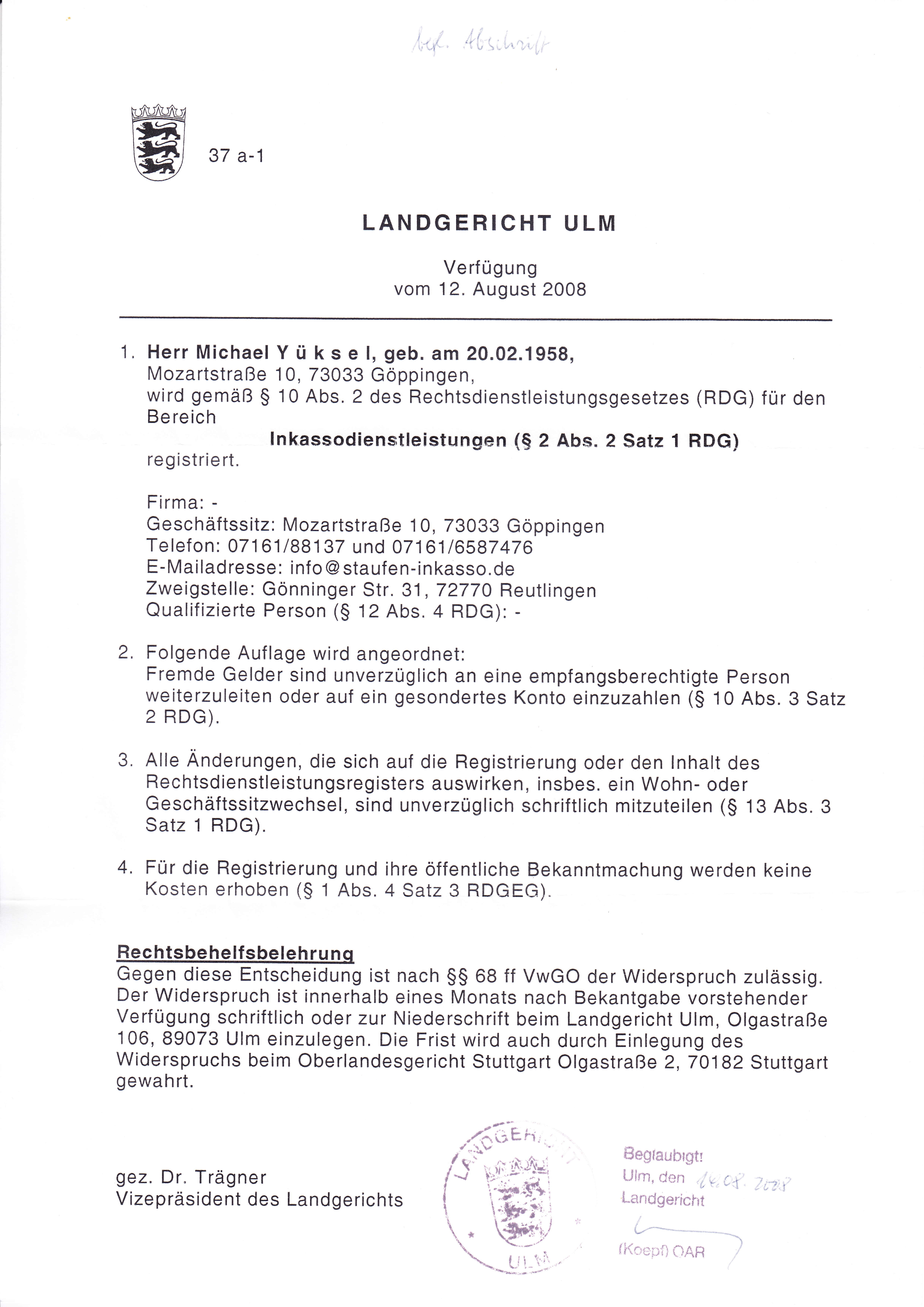 „Offene Forderungen? Schluss damit!“